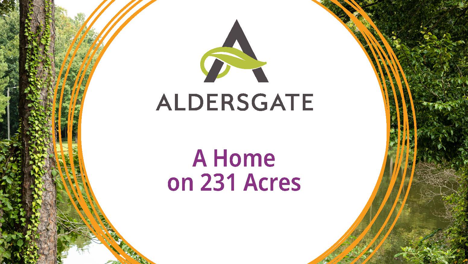 A home on 231 acres - Aldersgate Life Plan Community